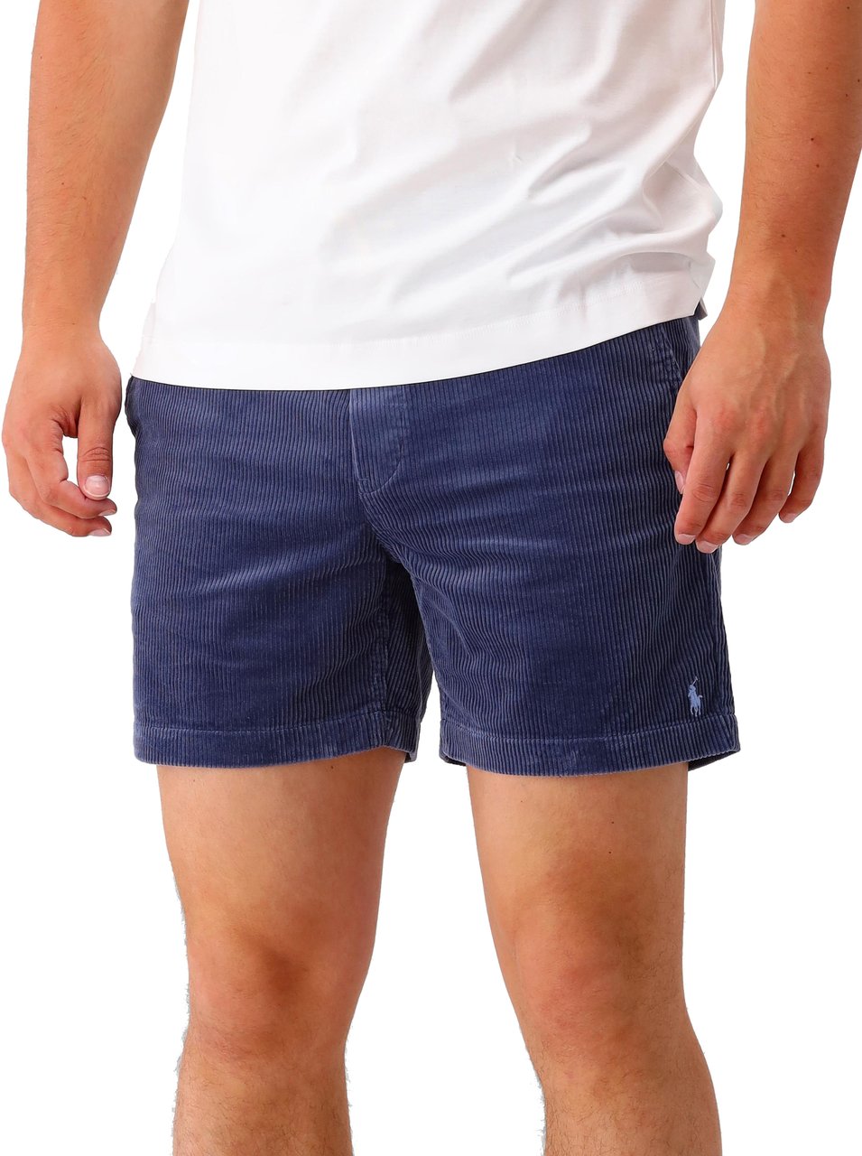 Ralph Lauren Polo Ralph Lauren Korte Broek Blauw Coduroy Classic Fit Prepster Blauw
