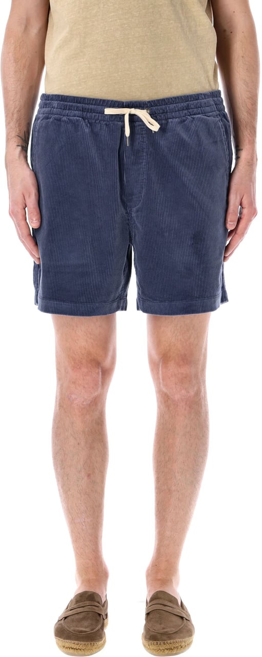 Ralph Lauren Polo Ralph Lauren Korte Broek Blauw Coduroy Classic Fit Prepster Blauw