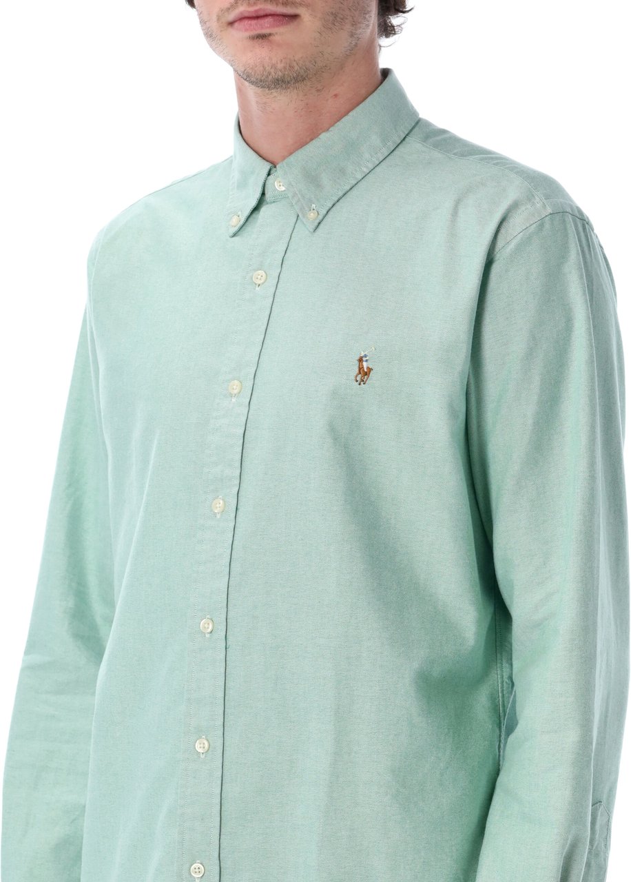 Ralph Lauren Custom Fit Shirt Cruise Green Groen