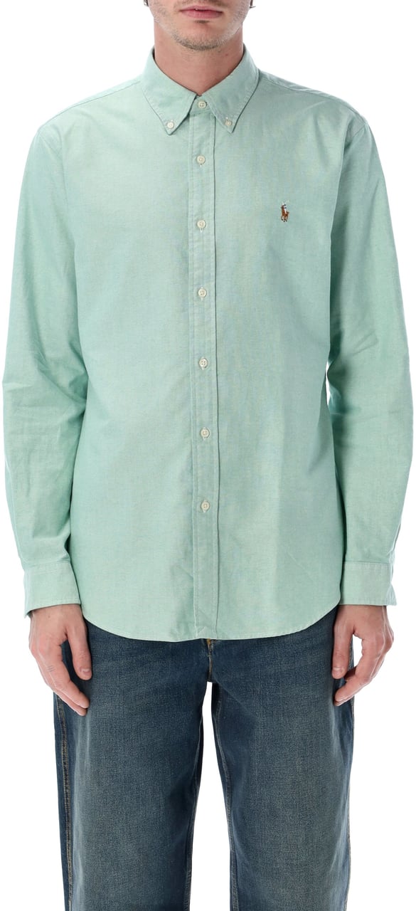 Ralph Lauren Custom Fit Shirt Cruise Green Groen