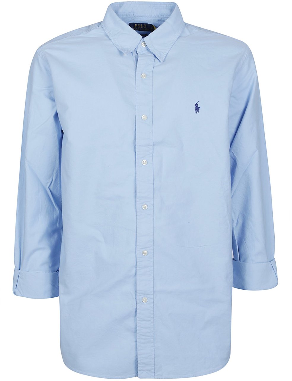 Ralph Lauren Long Sleeve Sport Shirt Blue Blauw