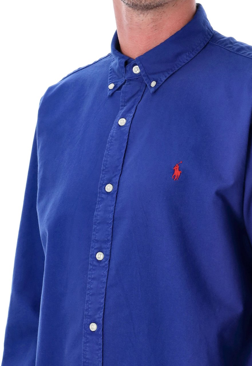 Ralph Lauren Gd Shirt Blu Blauw