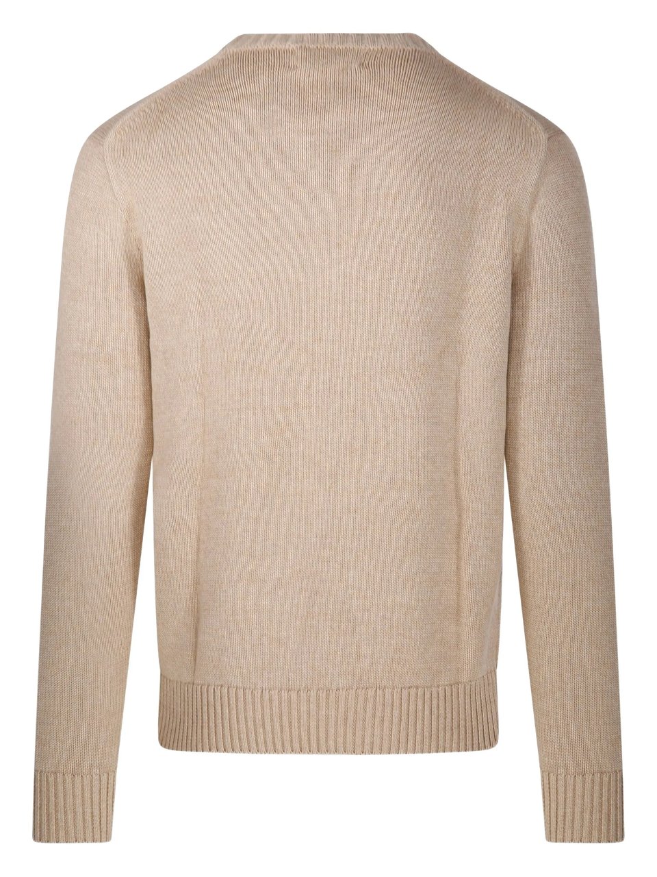 Ralph Lauren Neutral Sweater Crew Neck Cotton Sweater Neutraal