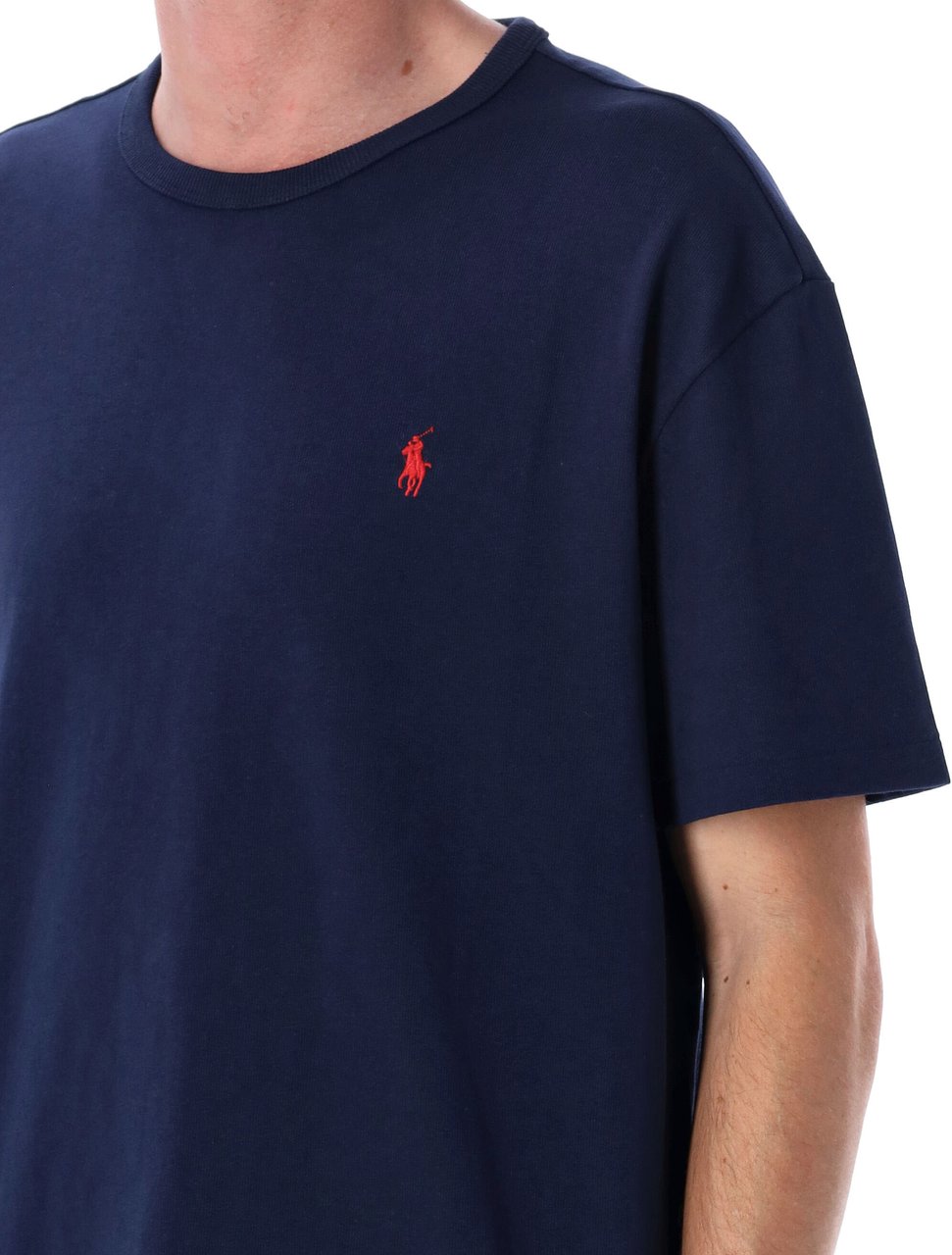 Ralph Lauren Heavy Weight Classic Fit Tee Newport Navy Blauw