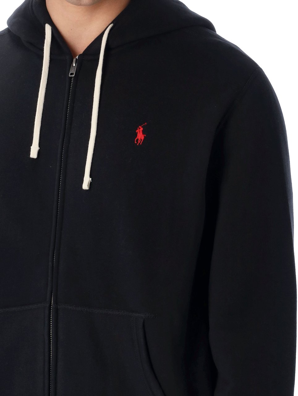 Ralph Lauren C/O Zip Hoodie Nero Zwart