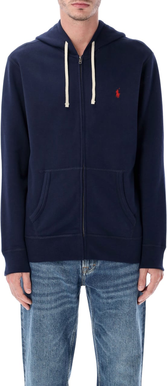 Ralph Lauren Rl Zip Hoodie Blu Navy