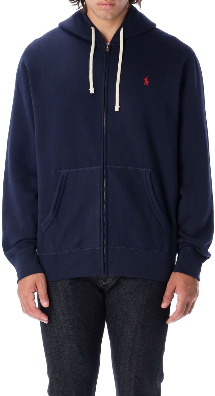 Ralph Lauren Rl Zip Hoodie Cruise Navy Blauw