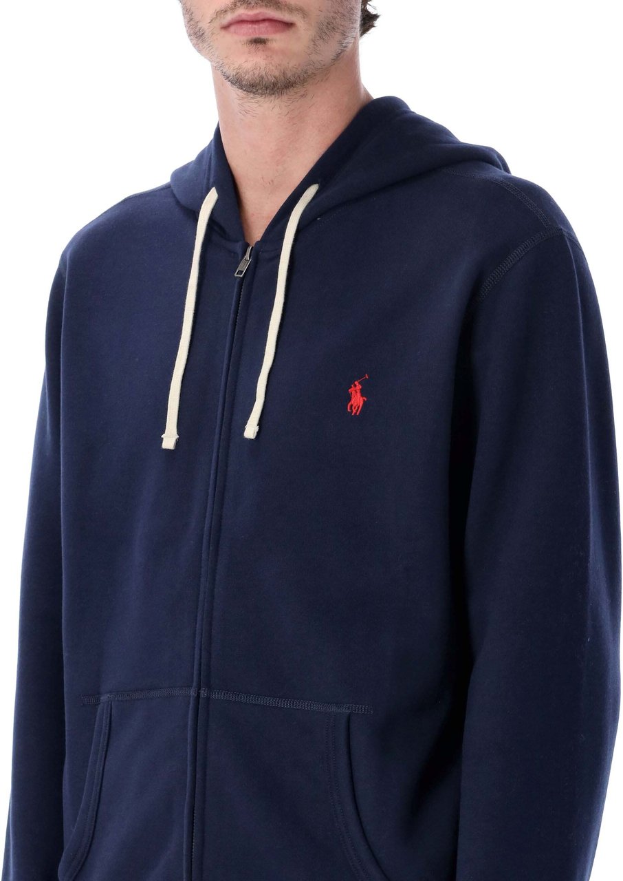 Ralph Lauren Rl Zip Hoodie Blu Navy