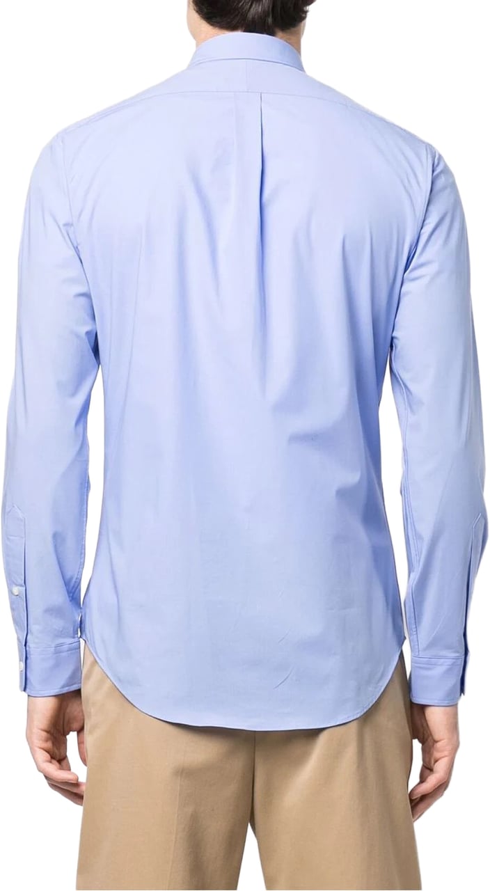 Ralph Lauren long sleeve sport shirt blue Blauw
