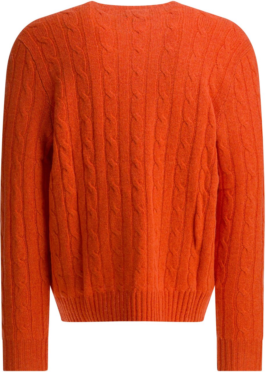 Ralph Lauren Cashmere sweater Oranje