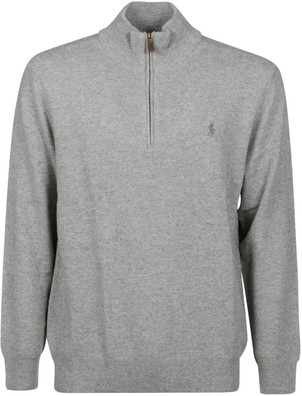 Ralph Lauren Half Zip Sweater Grey Grijs
