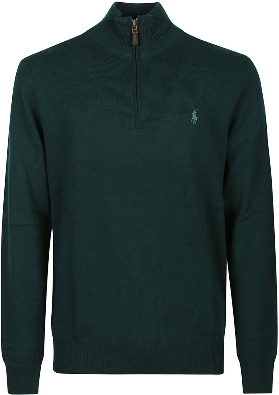 Ralph Lauren Half Zip Sweater Grey Grijs