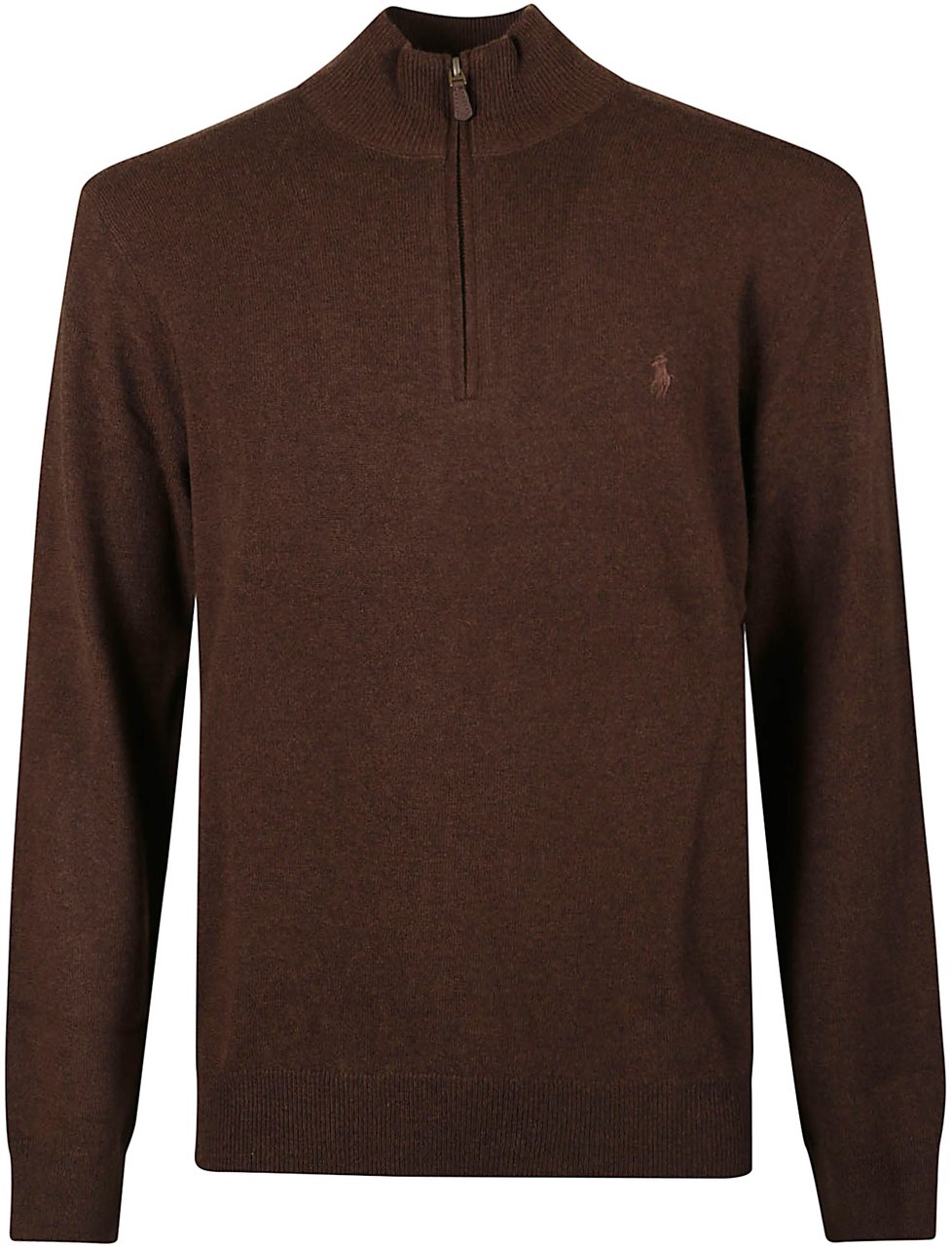 Ralph Lauren Half Zip Sweater Brown Bruin
