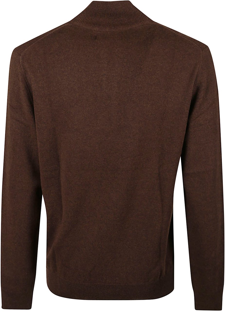 Ralph Lauren Half Zip Sweater Brown Bruin
