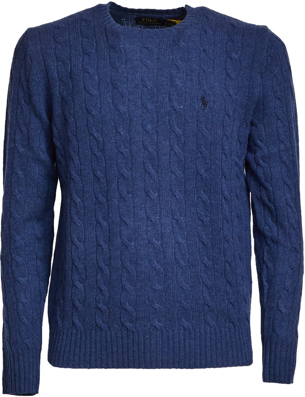 Ralph Lauren Maglia A Trecce In Lana, Cashmere Blauw