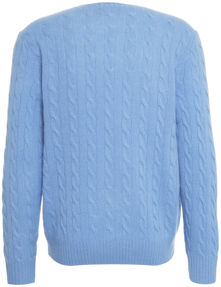 Ralph Lauren Sweater with logo embroidery Blauw