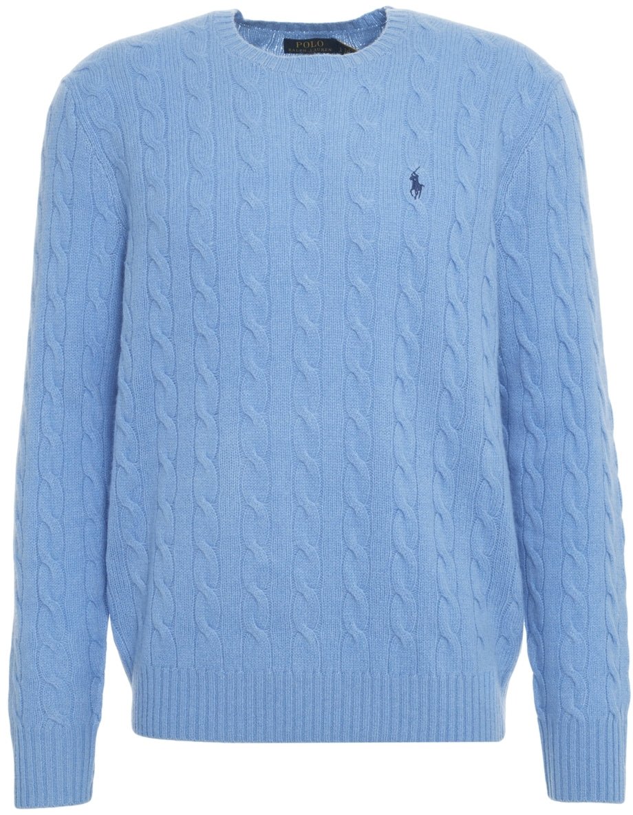 Ralph Lauren Sweater with logo embroidery Blauw