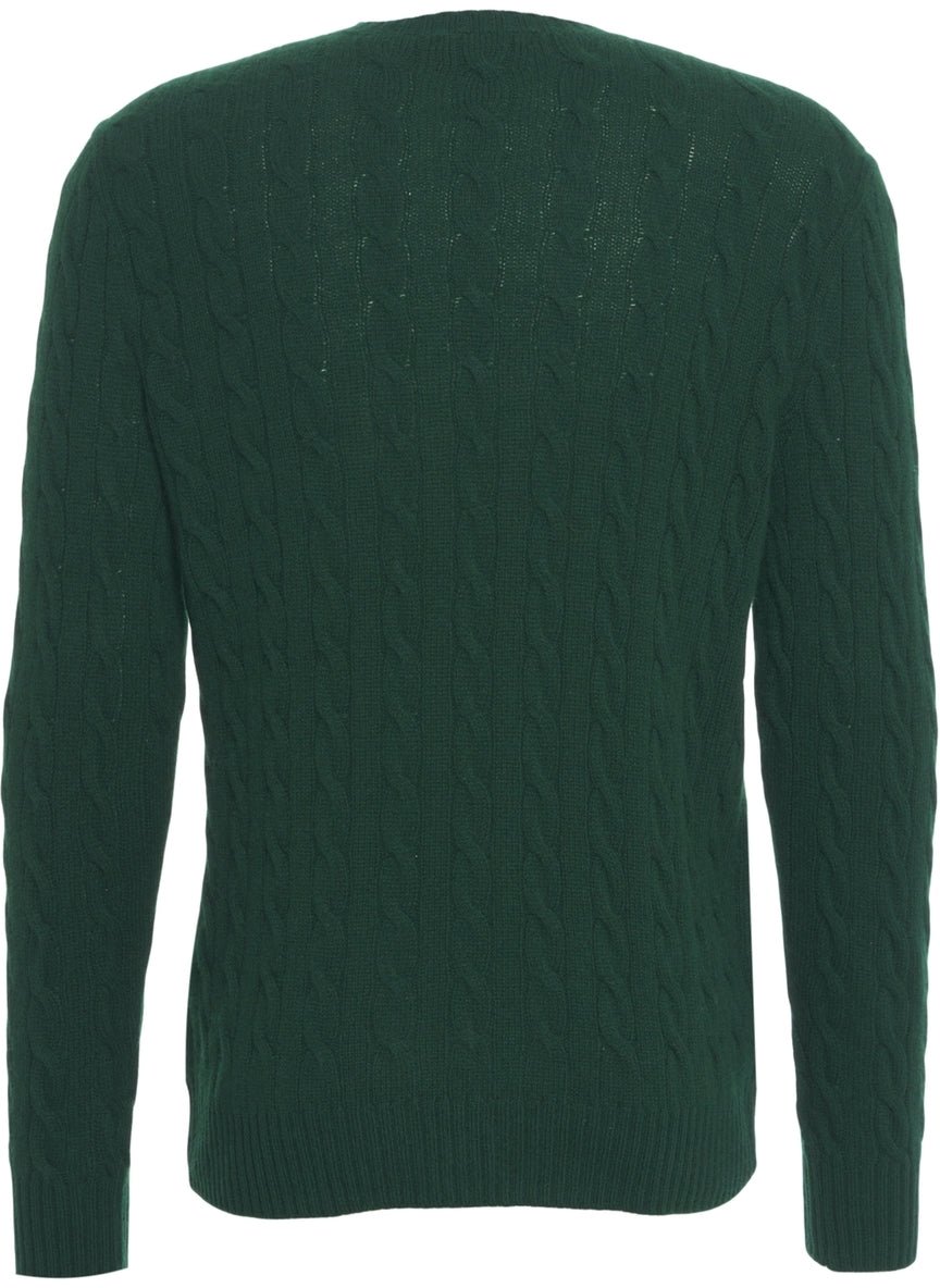 Ralph Lauren Sweater with logo embroidery Groen