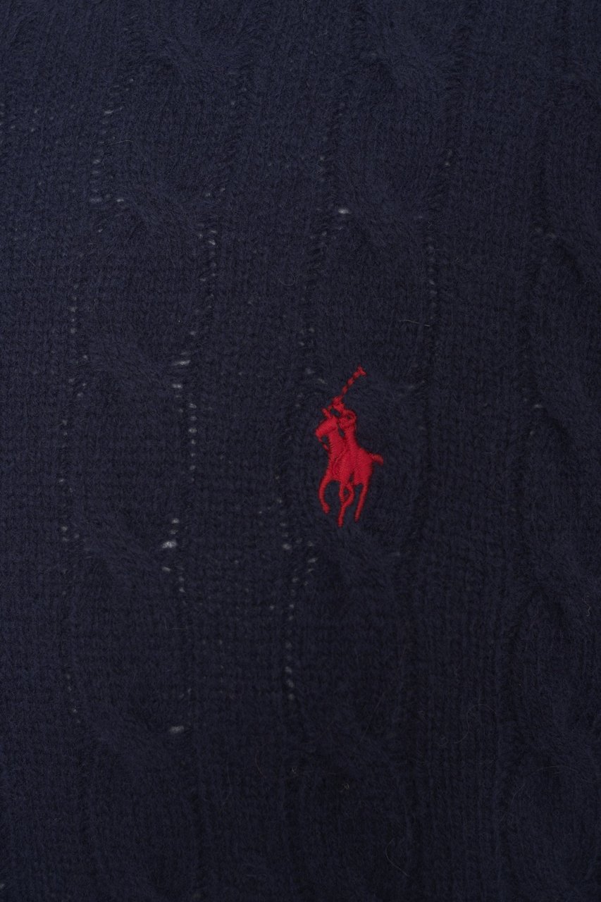 Ralph Lauren Sweater with logo embroidery Blauw