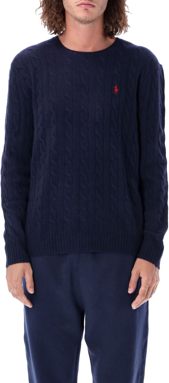 Ralph Lauren Cable knit sweater Blauw