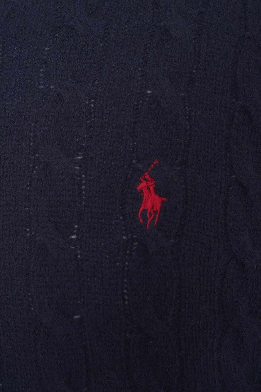 Ralph Lauren Cable knit sweater Blauw