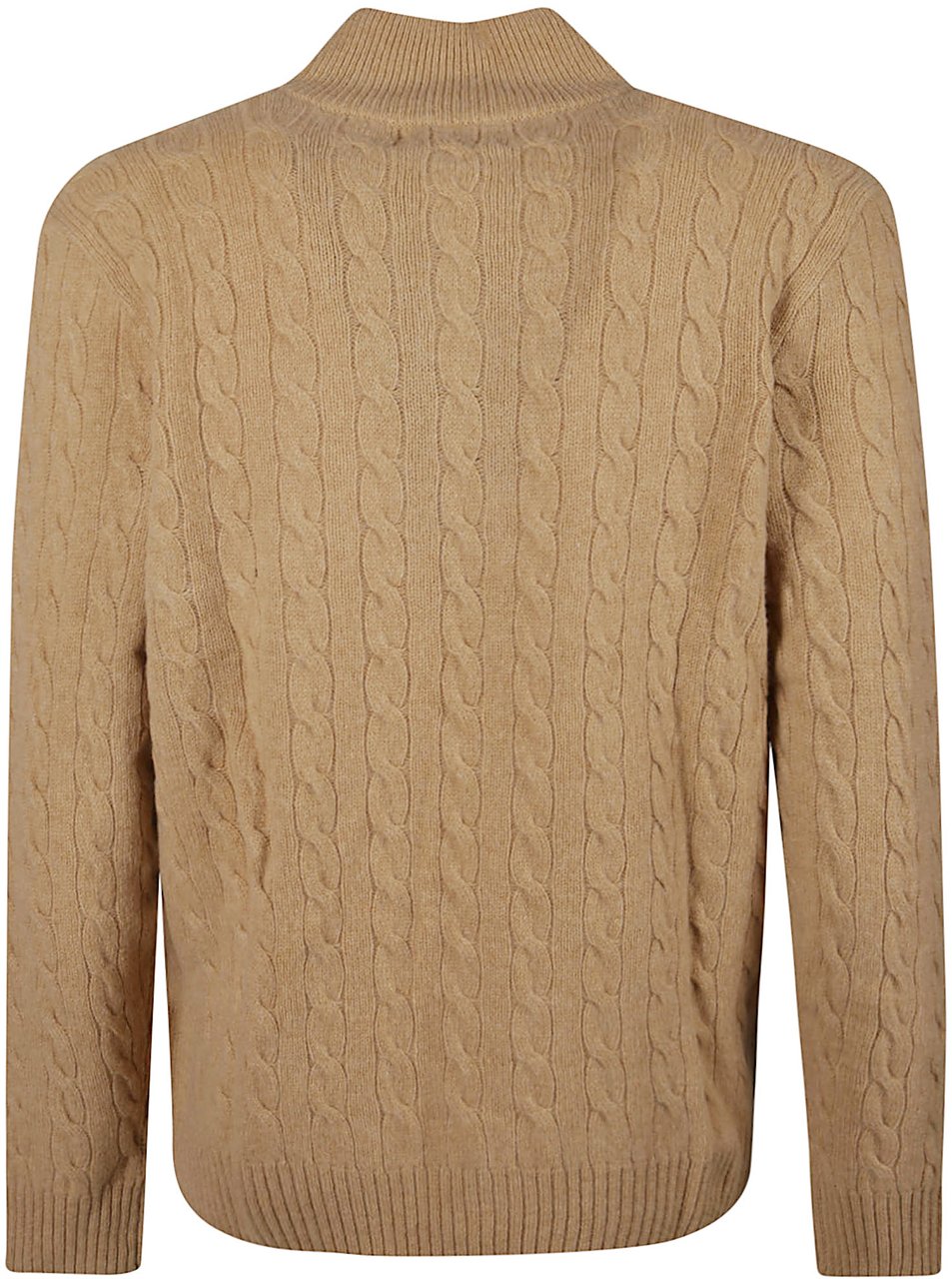 Ralph Lauren Half Zip Sweater Brown Bruin