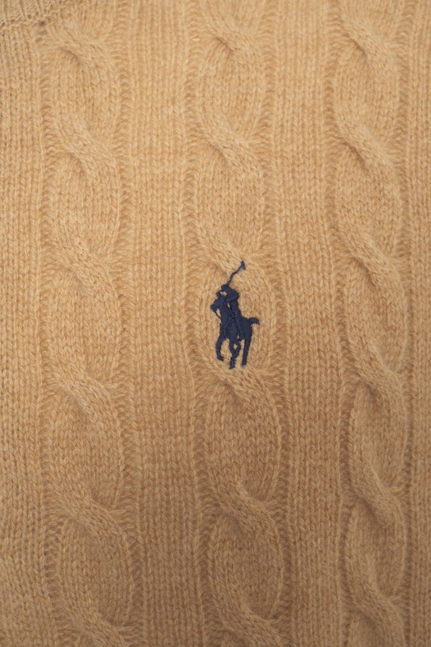 Ralph Lauren Wool sweater with logo Beige