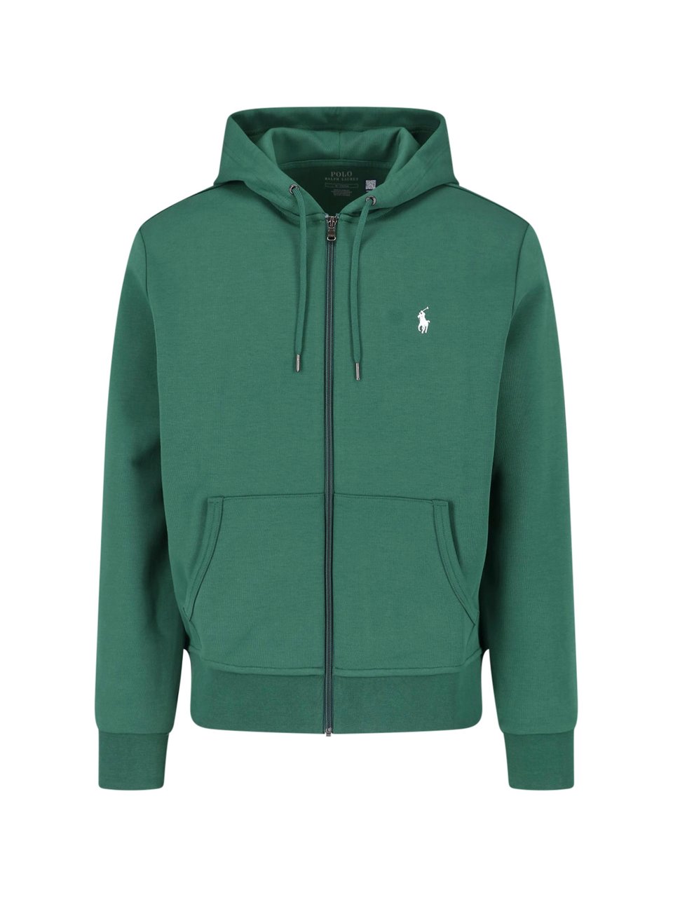 Ralph Lauren Zip-Up Hoodie Sweater in Muted Green Groen