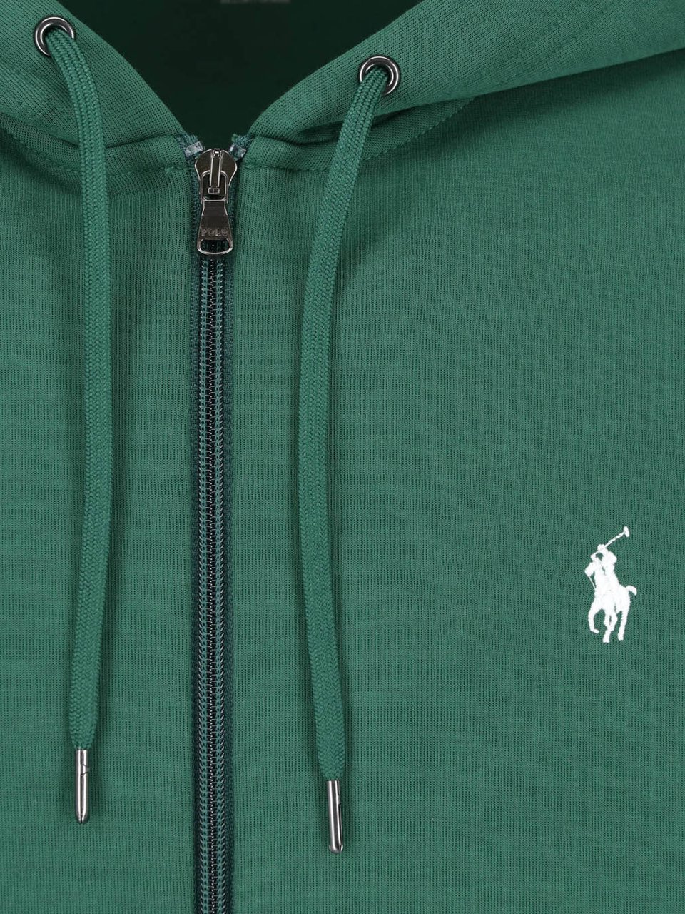 Ralph Lauren Zip-Up Hoodie Sweater in Muted Green Groen
