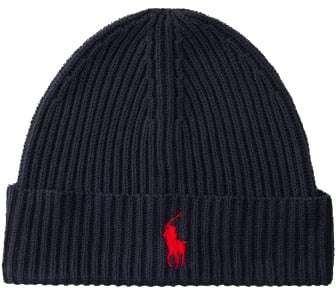 Ralph Lauren Berretto Di Lana Nero Zwart