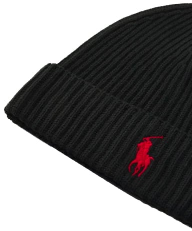 Ralph Lauren Berretto Di Lana Nero Zwart