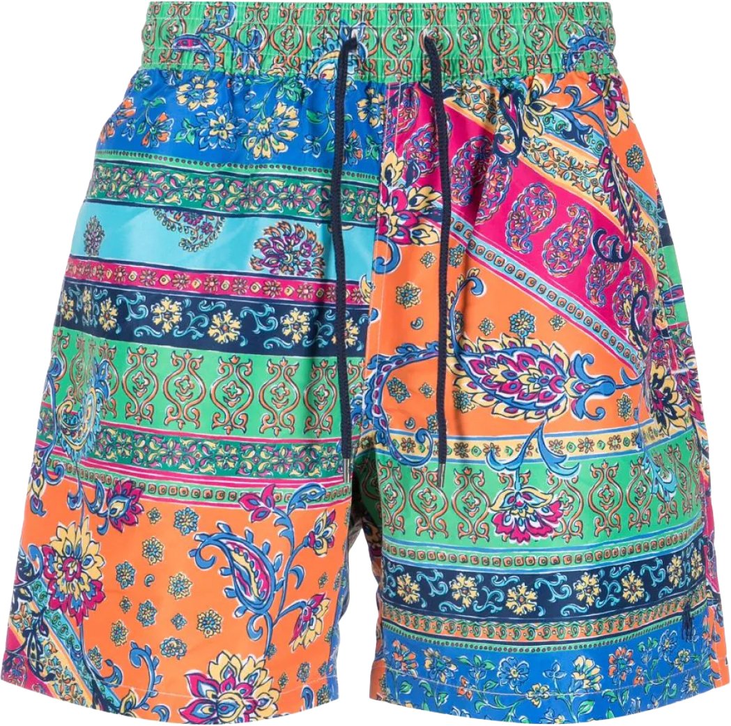Ralph Lauren Palm Island Paisley Print Swim Shorts Divers