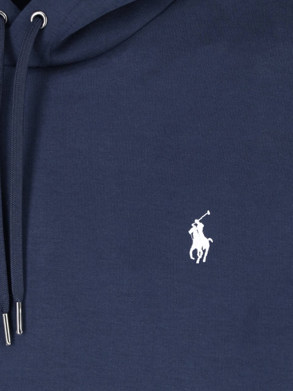 Ralph Lauren Blue Recycled Cotton Blend Hooded Sweatshirt Blauw