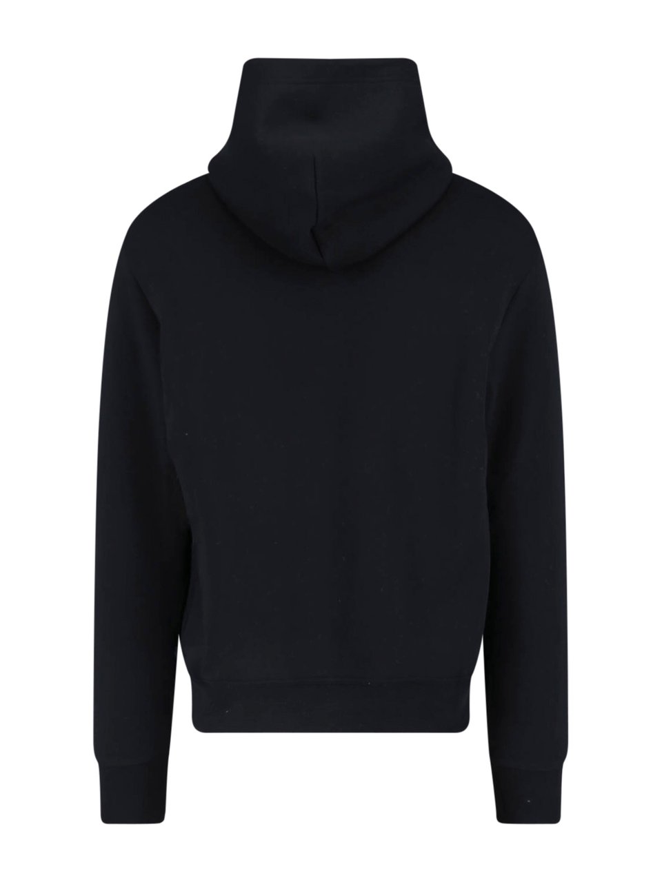 Ralph Lauren Black Recycled Cotton Blend Hooded Sweatshirt Zwart