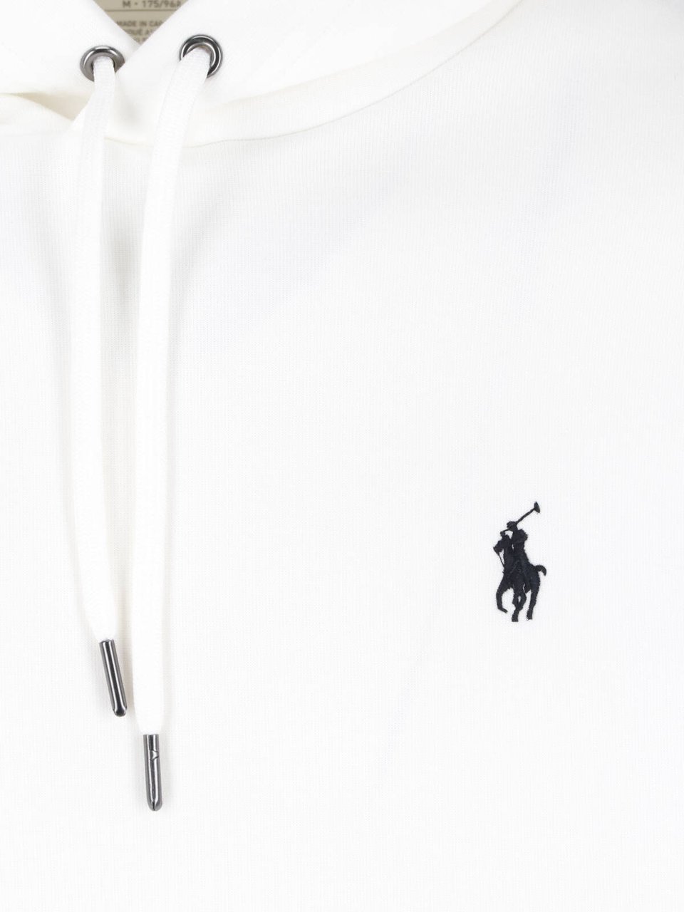 Ralph Lauren White Recycled Cotton Blend Hooded Sweatshirt Wit