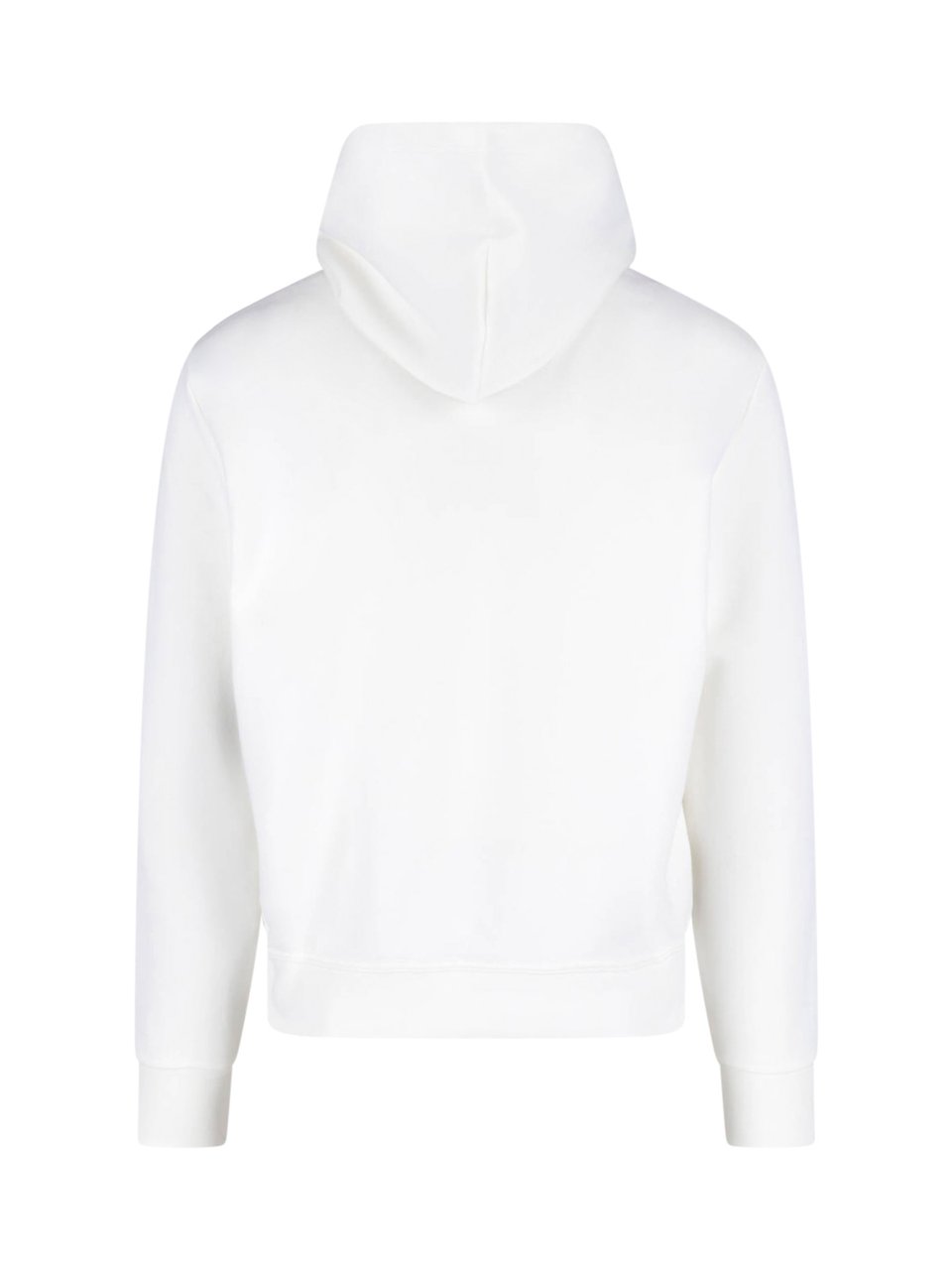 Ralph Lauren White Recycled Cotton Blend Hooded Sweatshirt Wit