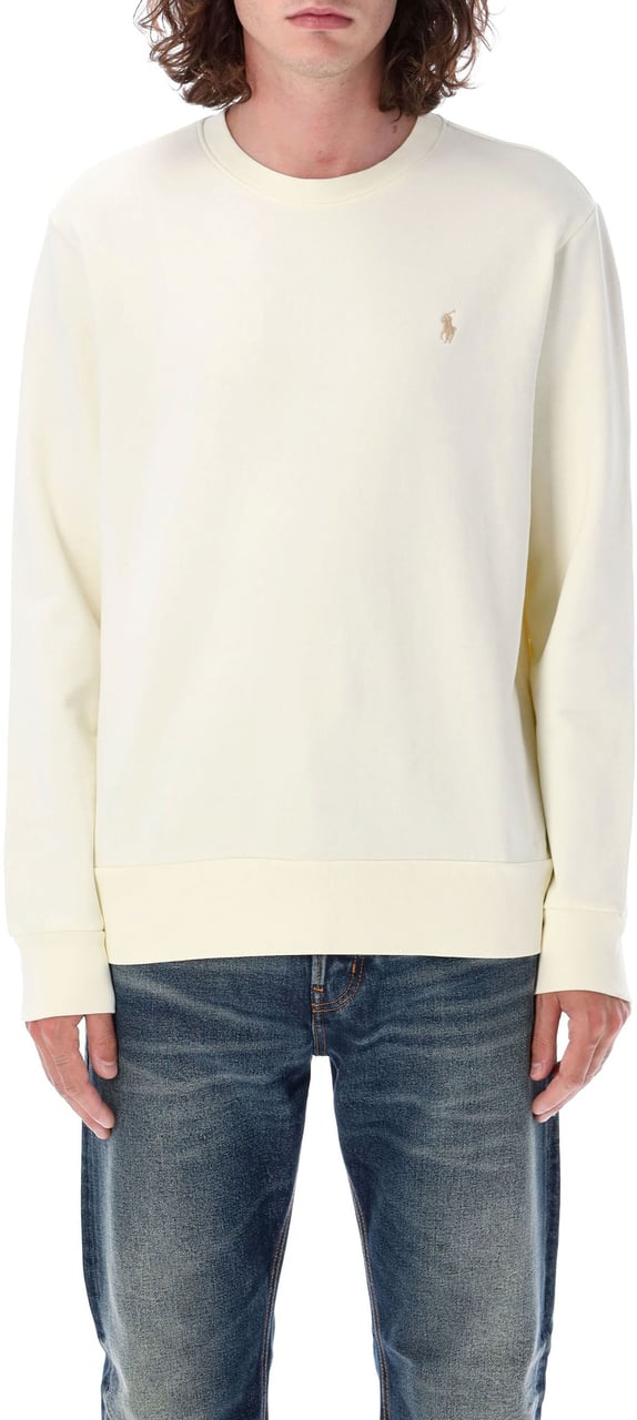 Ralph Lauren Loopback Terry Crewneck Bianco Wit