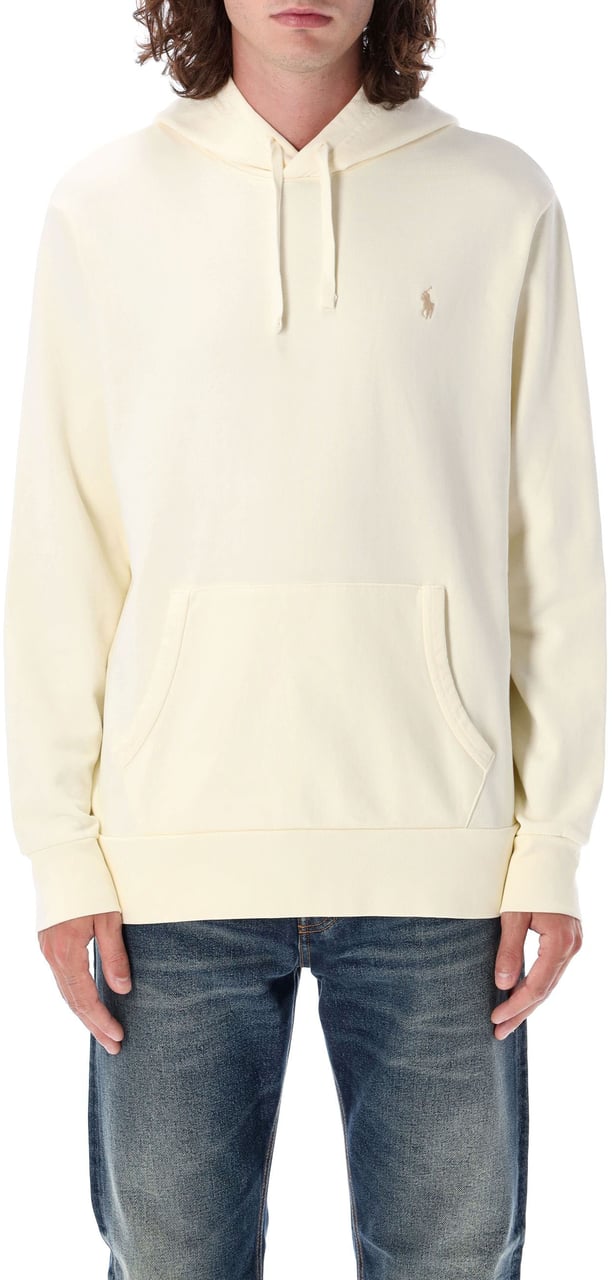 Ralph Lauren Loopback Terry Hoodie Bianco Wit