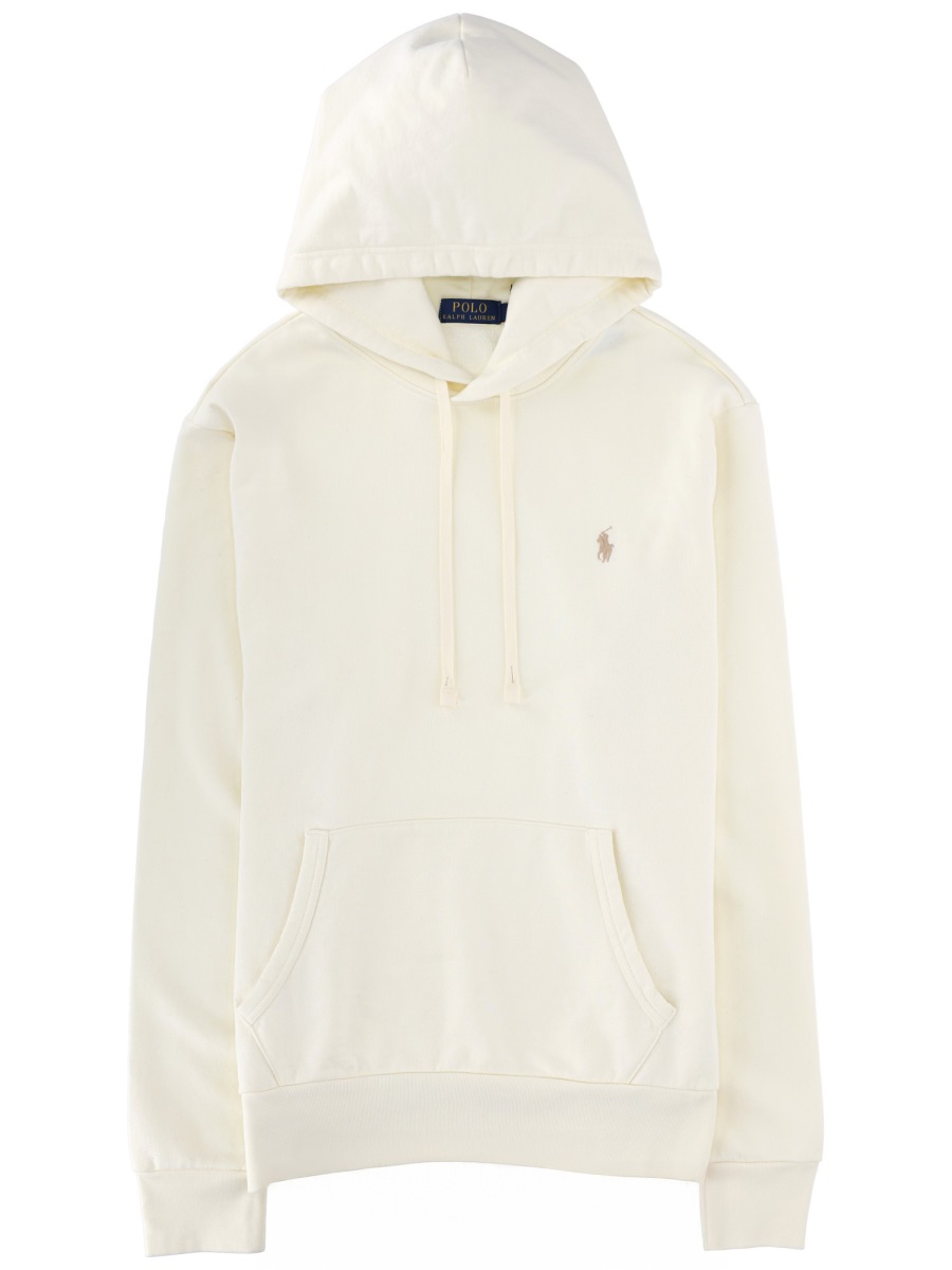Ralph Lauren Classic Embroidered Hoodie Neutraal