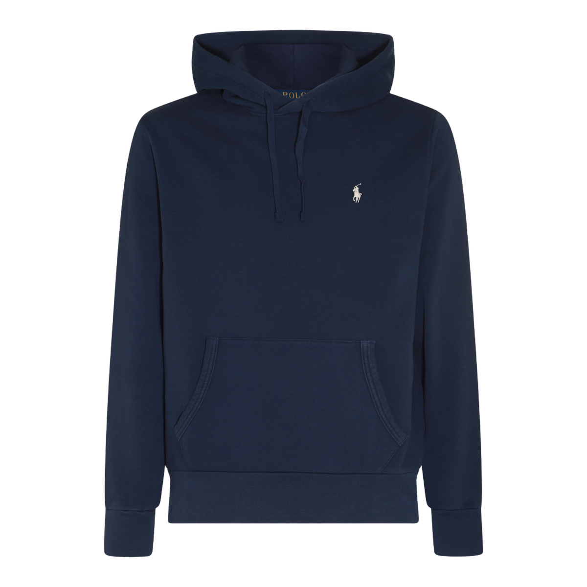 Ralph Lauren Timeless Knit Hooded Sweatshirt with Ribbed Cuffs Neutraal