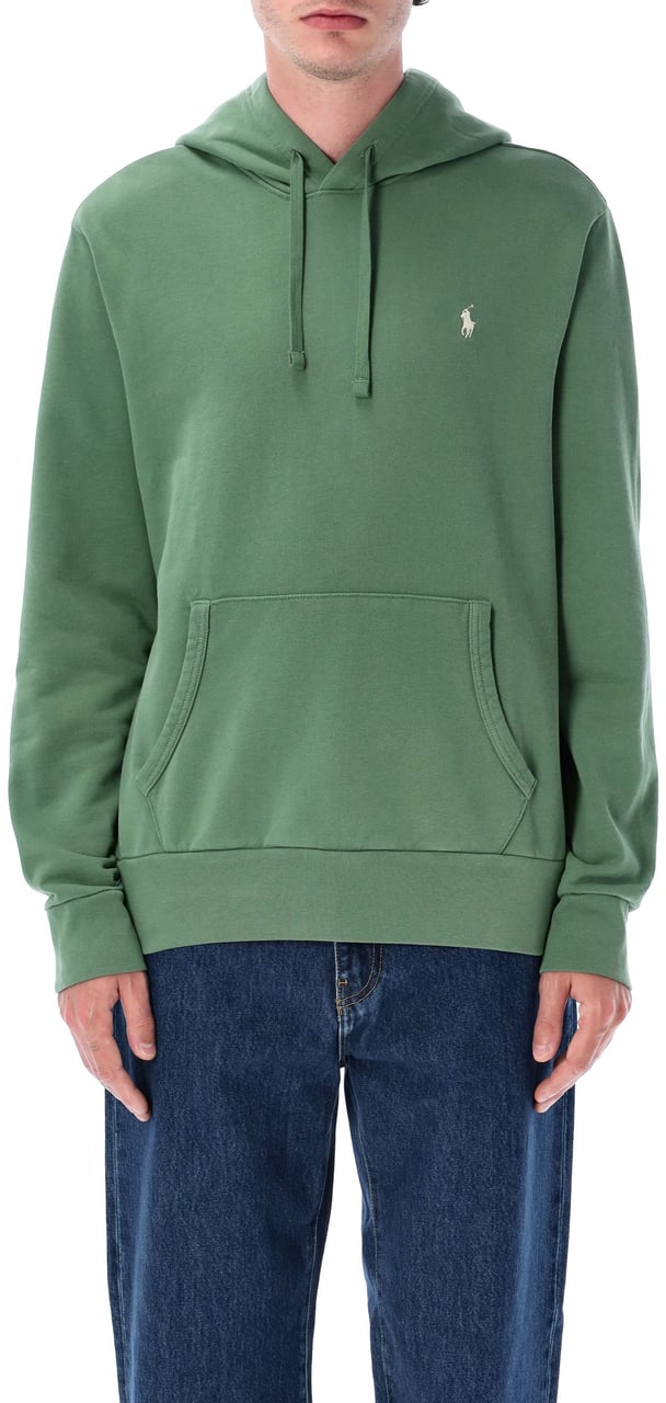 Ralph Lauren Wash Hoodie Olive Green Groen