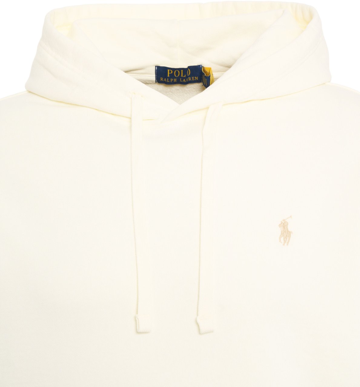 Ralph Lauren Hoodie with logo embroidery Geel