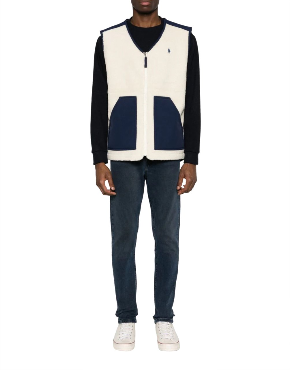 Ralph Lauren Hi-pile Fleece Vest Jacket Beige
