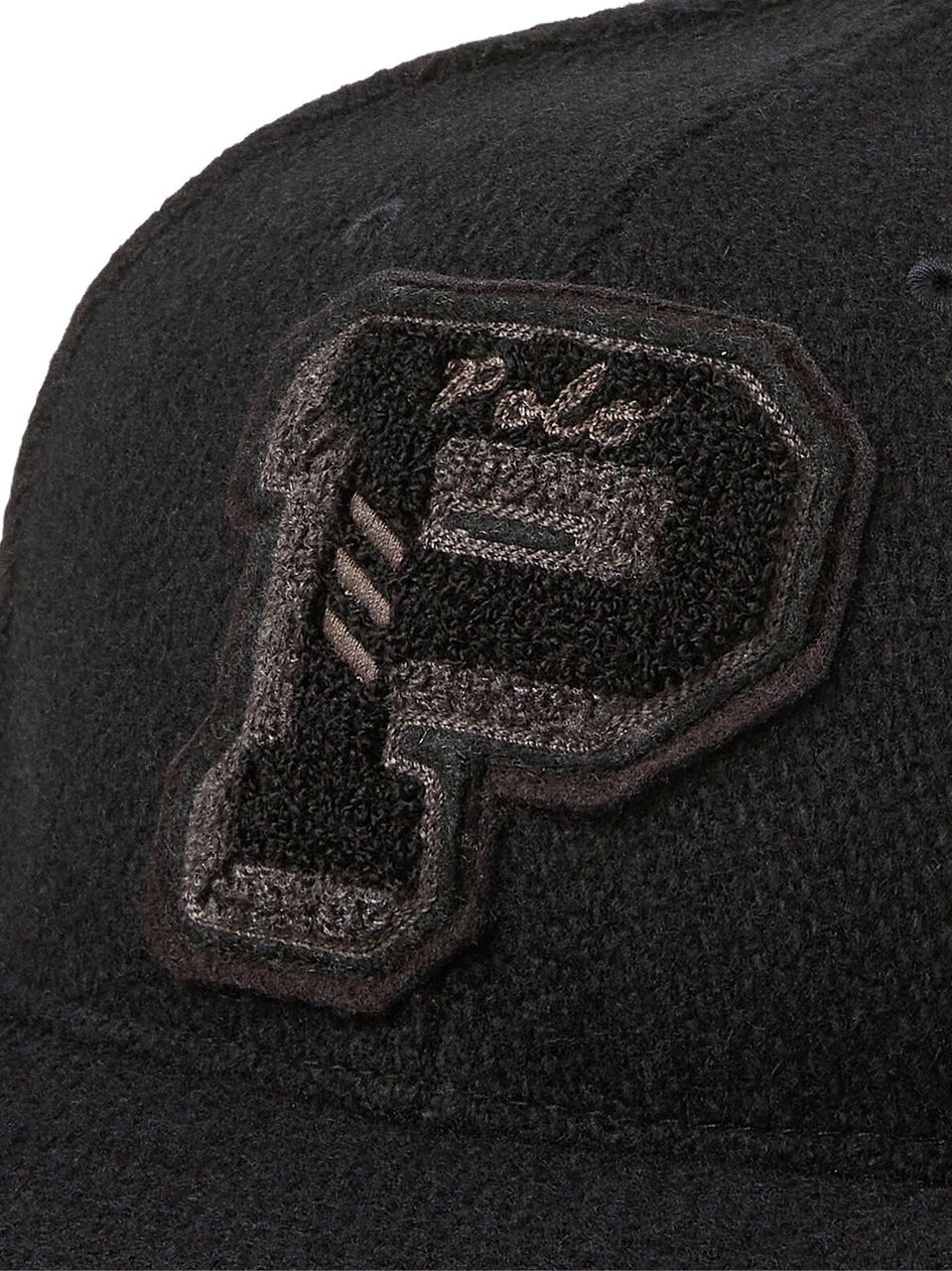 Ralph Lauren Baseline Logo Baseball Cap Zwart