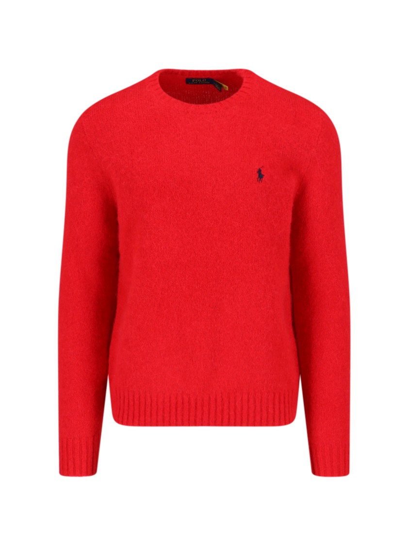 Ralph Lauren Logo Crewneck Sweater – Red Rood