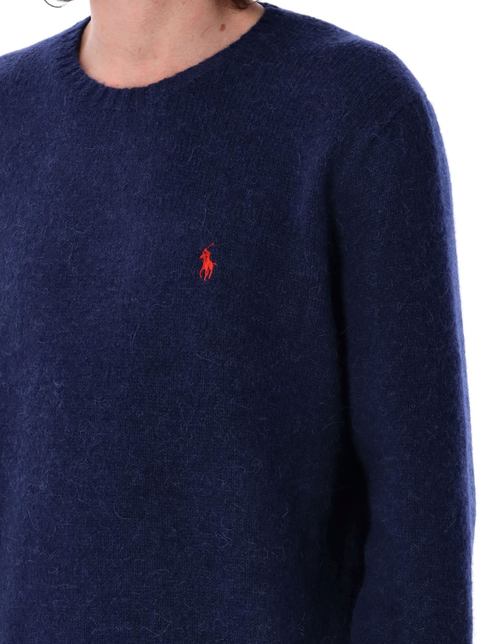 Ralph Lauren Alpaca Sweater Brght Navy Blauw