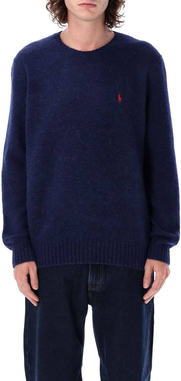 Ralph Lauren Alpaca Sweater Brght Navy Blauw