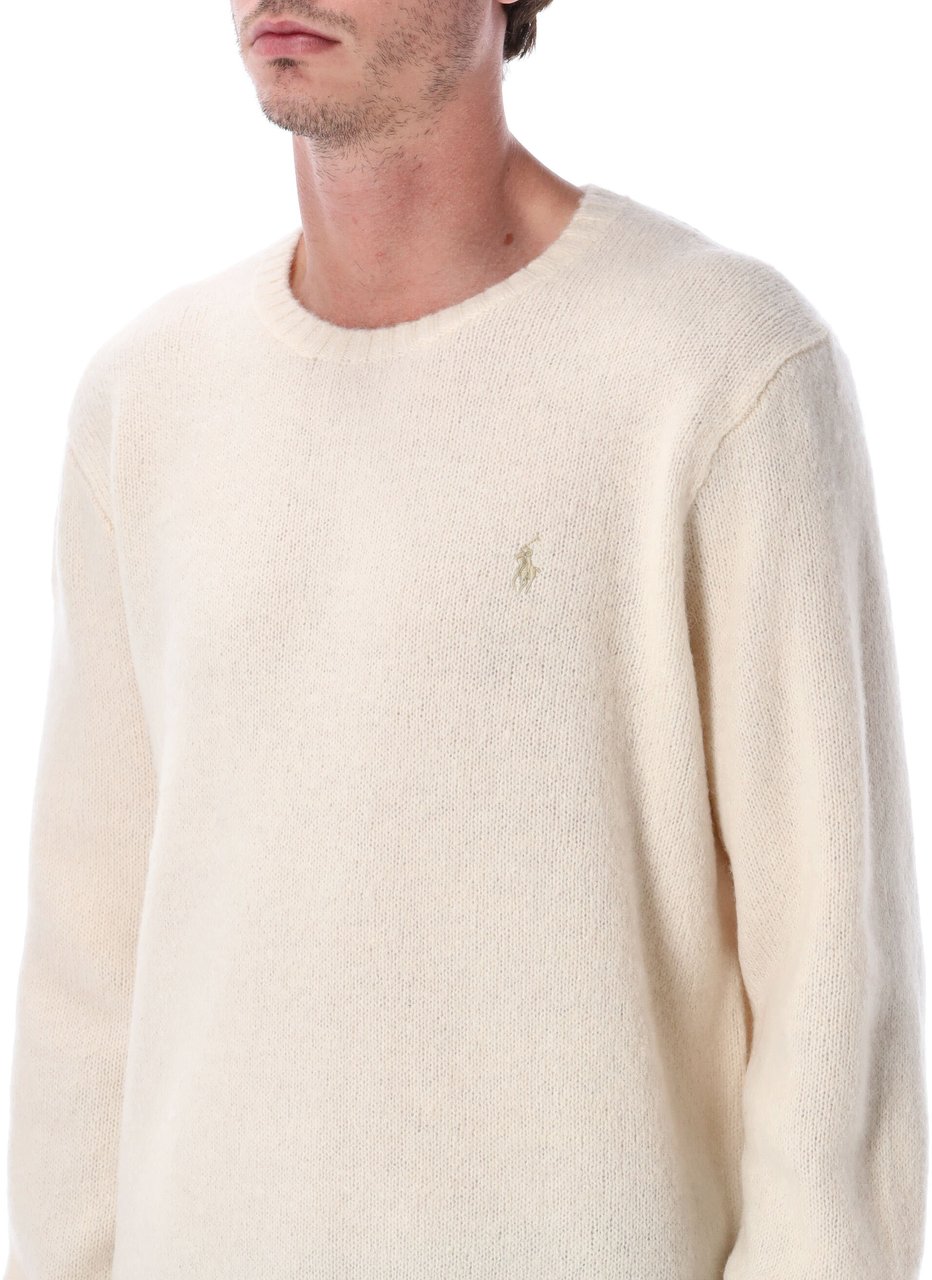 Ralph Lauren Alpaca Sweater Bianco Wit