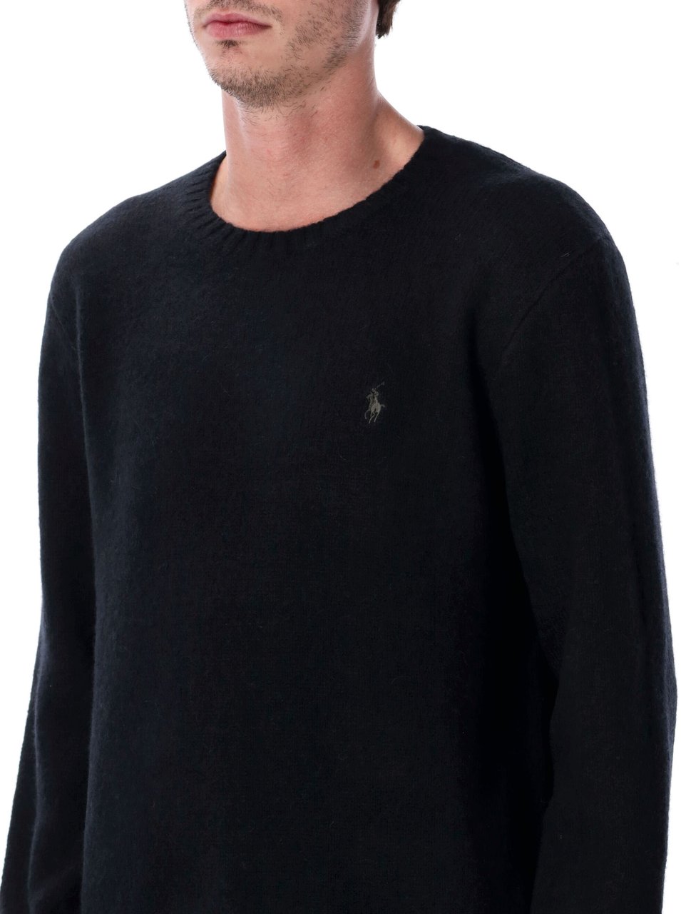 Ralph Lauren Alpaca Sweater Nero Zwart