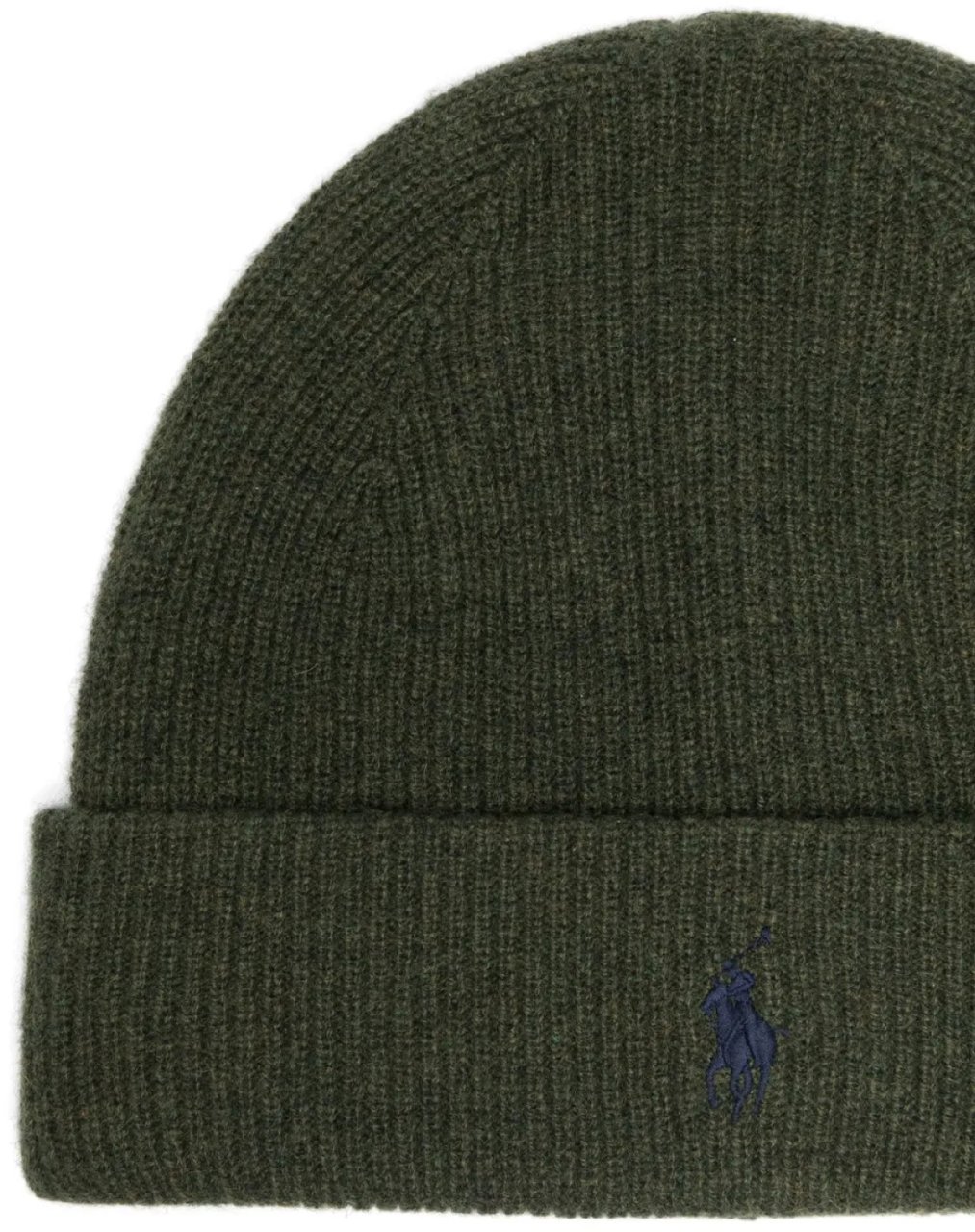 Ralph Lauren Classic Logo Cashmere Beanie Groen